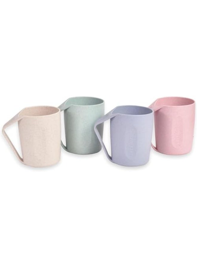 CLENEA 4 Pack Wheat Straw Mugs, Unbreakable Coffee Mugs, 13.5 oz Biodegradable Mug Set, Retro Eco-friendly Wheat Straw Lightweight Cup for Water, Coffee, Milk, Tea - Image 1